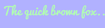 Image with Font Color B1FFB1 and Background Color B1B1FF